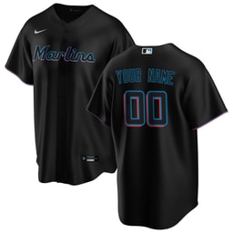 Men's Baseball team Black Alternate Custom Jersey