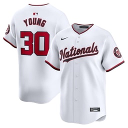 Jacob Young 30 Baseball team Home Limited Player Men's Jersey - White