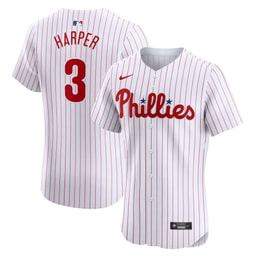 Men's Baseball team Bryce Harper White Home Elite Jersey