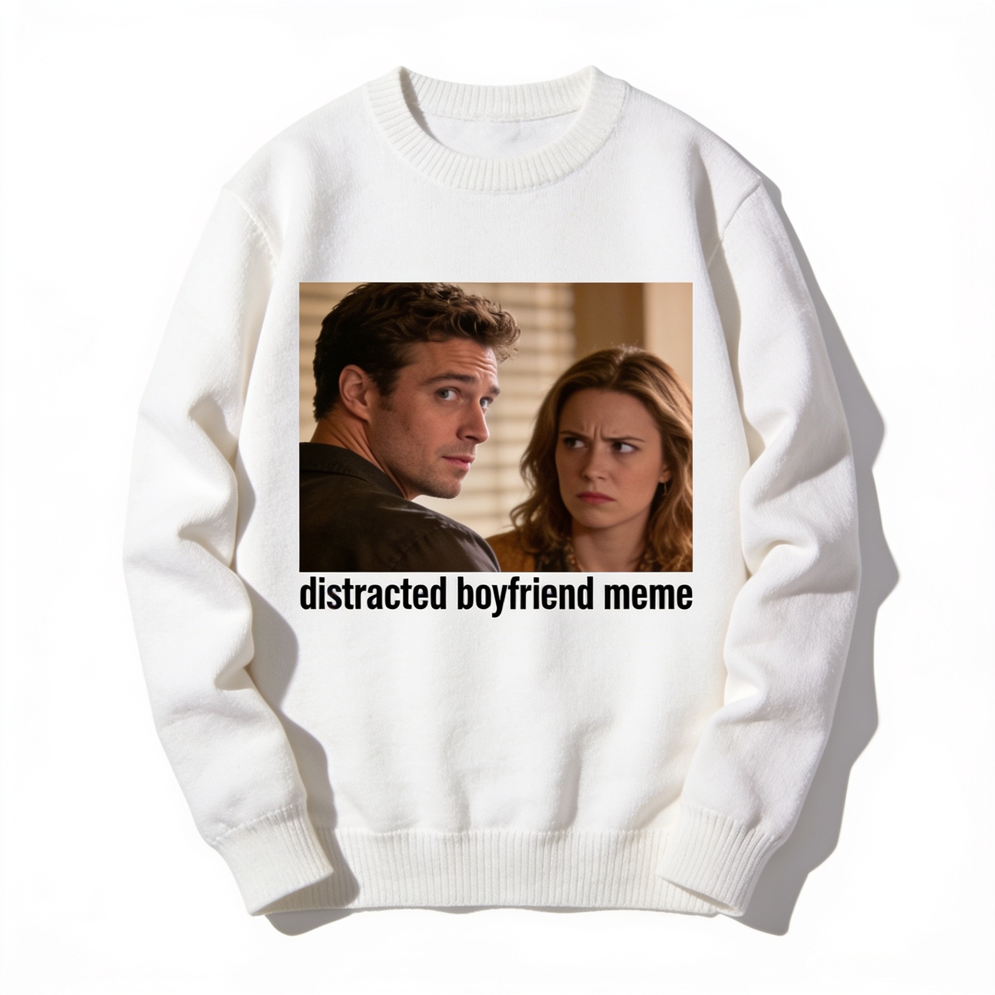 Distracted Boyfriend Meme Ugly Sweater