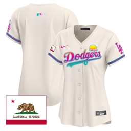 Baseball team 2024 Los Angeles City Style California Republic Patch Women's Jersey - Cream