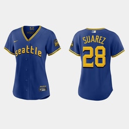 Eugenio Suarez 28 Baseball team 2023 City Connect Game Jersey - Women's Royal