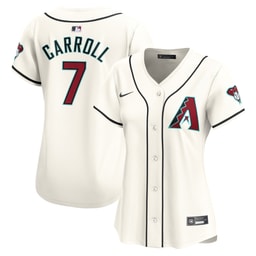 Women's Baseball team Corbin Carroll White Home Limited Player Jersey