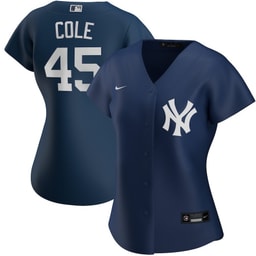 Gerrit Cole 45 Baseball team Women's Alternate Jersey - Navy