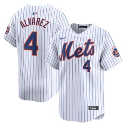 Francisco Alvarez 4 Baseball team Home Limited Player Men's Jersey - White