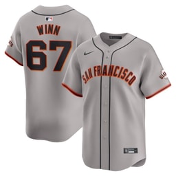 Keaton Winn 67 Baseball team Away Limited Men's Jersey - Gray