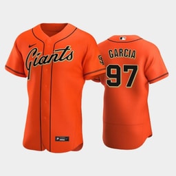 Baseball team 97 Jarlin Garcia Alternate Orange Jersey