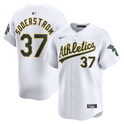 Tyler Soderstrom 37 Baseball team Home Limited Player Men's Jersey - White