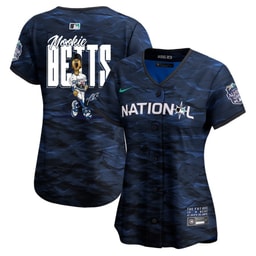 Mookie Betts 50 Baseball team Signed Cartoon 2023 All-Star Game Limited Player Women's Jersey - Royal