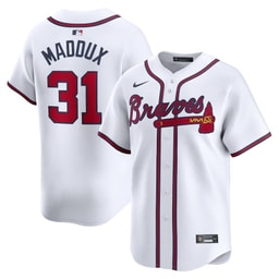Greg Maddux 31 Baseball team Home Limited Player Men's Jersey - White