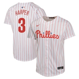 Bryce Harper 3 Baseball team Home Game Player YOUTH Jersey - White