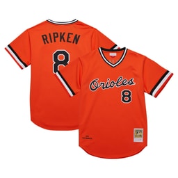 Men's Baseball team Cal Ripken Jr. Apparel brand Orange 2001 Cooperstown Collection Throwback Jersey