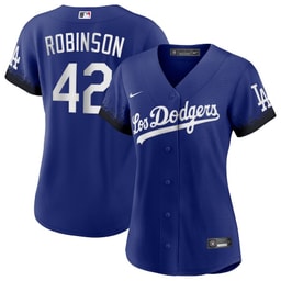 Jackie Robinson 42 Baseball team City Connect Women's Jersey - Royal