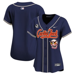 Baseball team Cactus Jack Patch Women's Jersey - Navy