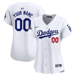 Baseball team Women's 2024 World Series Champions Home Custom Limited Jersey - White