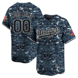 Baseball team USMC Alternate Limited Custom Men's Jersey - Navy
