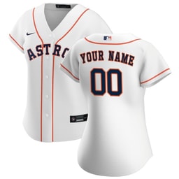 Baseball team Women's Home Custom Jersey - White