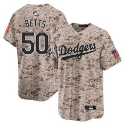 Mookie Betts 50 Baseball team USMC Alternate Limited Men's Jersey - Desert