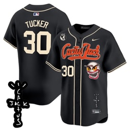 Kyle Tucker 30 Baseball team Cactus Jack Patch V2 Men's Jersey - Black