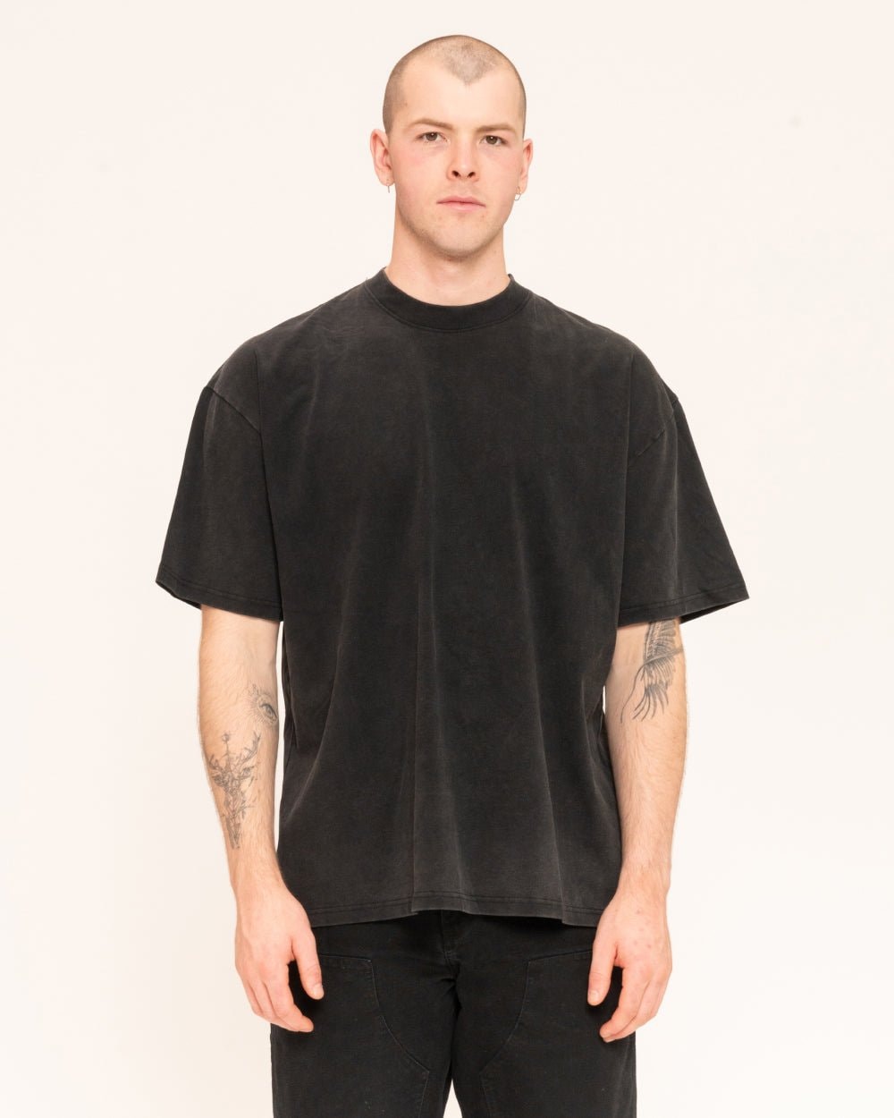 Oversized Unisex Tee - 90s Boxy Fit, Dropped Shoulders, 100% Combed Cotton 275 GSM
