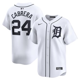 Men's Baseball team Miguel Cabrera White Home Limited Player Jersey