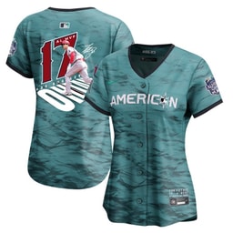Baseball player 17 Baseball team Signed Number 2023 All-Star Game Limited Player Women's Jersey - Teal