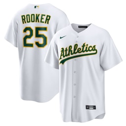 Men's Baseball team Brent Rooker White Home Jersey