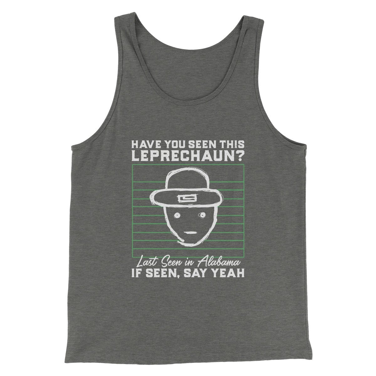 Alabama Leprechaun Amateur Sketch Men/Unisex Tank Top