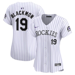 Women's Baseball team Charlie Blackmon White Home Limited Player Jersey