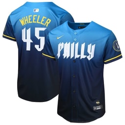 Zack Wheeler 45 Baseball team 2024 City Connect Limited Youth Jersey - Blue