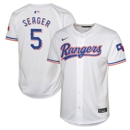 Corey Seager 5 Baseball team Home Limited Player YOUTH Jersey - White