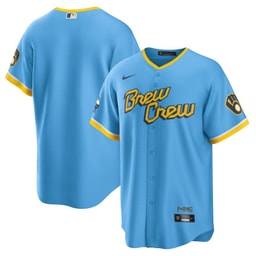 Baseball team City Connect Team Men's Jersey - Powder Blue