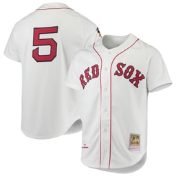 Men's Baseball team Nomar Garciaparra Apparel brand 1997 Cooperstown Collection White Jersey