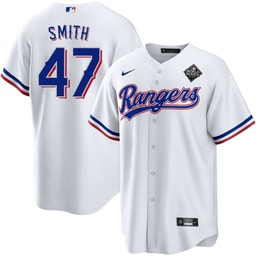 Josh Smith 47 Baseball team 2023 World Series Stitched Baseball Jersey - White