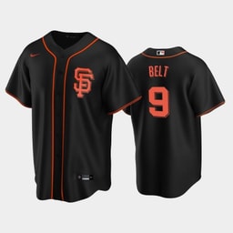 Baseball team Black Alternate 9 Brandon Belt Jersey