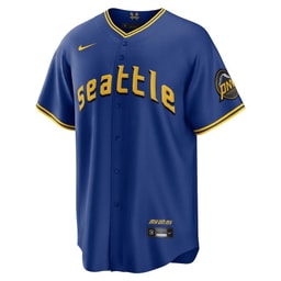 Cal Raleigh 29 Baseball team 2023 City Connect Game Jersey - Royal