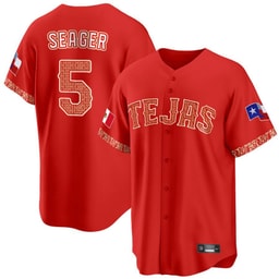 Corey Seager 5 Baseball team Mexican Collection Baseball Men's Jersey - Red
