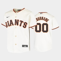 Youth Baseball team 00 Custom Cream Home Jersey