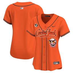 Baseball team Cactus Jack Patch Women's Jersey - Orange