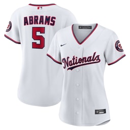 Women's Baseball team CJ Abrams Home Player Jersey, White