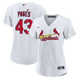 Women's Baseball team Pedro Pag?s White Home Jersey