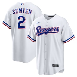 Men's Baseball team Marcus Semien White Home Player Jersey