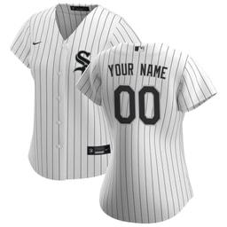 Baseball team Women's Home Custom Jersey - White