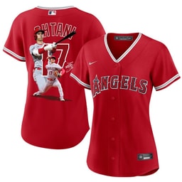 Baseball player 17 Baseball team Signed Decisive Blow 2023 Alternate Women's Jersey - Red