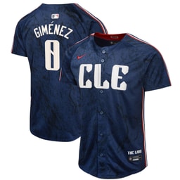Youth Baseball team Andres Gimenez Navy 2024 City Connect Limited Jersey