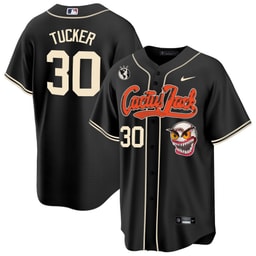 Kyle Tucker 30 Baseball team Cactus Jack Men's Jersey - Black