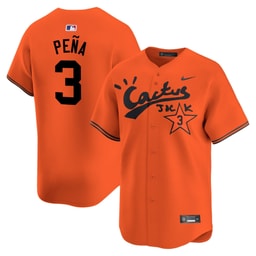 Jeremy Pena 3 Baseball team Cactus Jack Men's Jersey - Orange