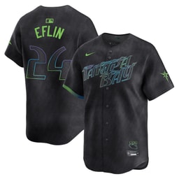 Zach Eflin 24 Baseball team 2024 City Connect Limited Men's Jersey - Charcoal