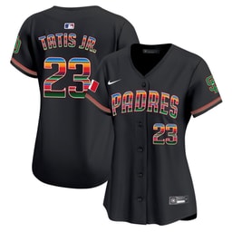 Fernando Tatis Jr. 23 Baseball team Mexico Women's Jersey - Black