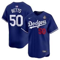 Mookie Betts 50 Baseball team 2024 World Series Home Limited Player Men's Jersey - Royal